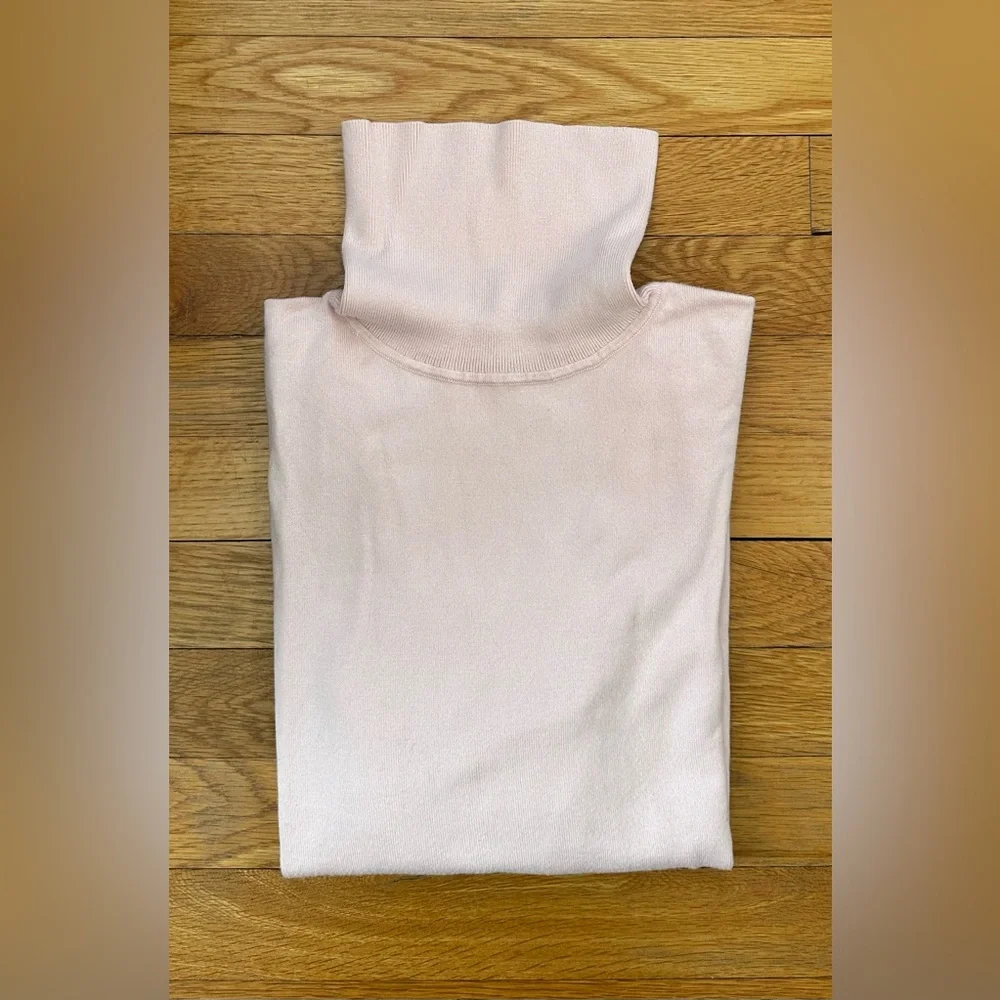 Talbots Petal Pink Cotton Turtleneck Sweater - Picture 6 of 6